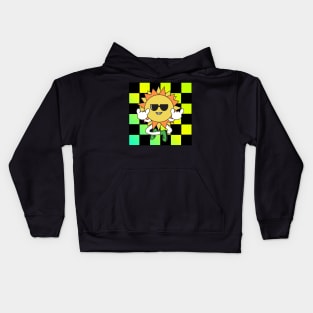 Rock on Cyberpunk Sun Kids Hoodie